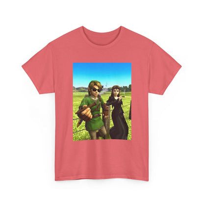 Link and Zelda Smoking Cigars In A Field