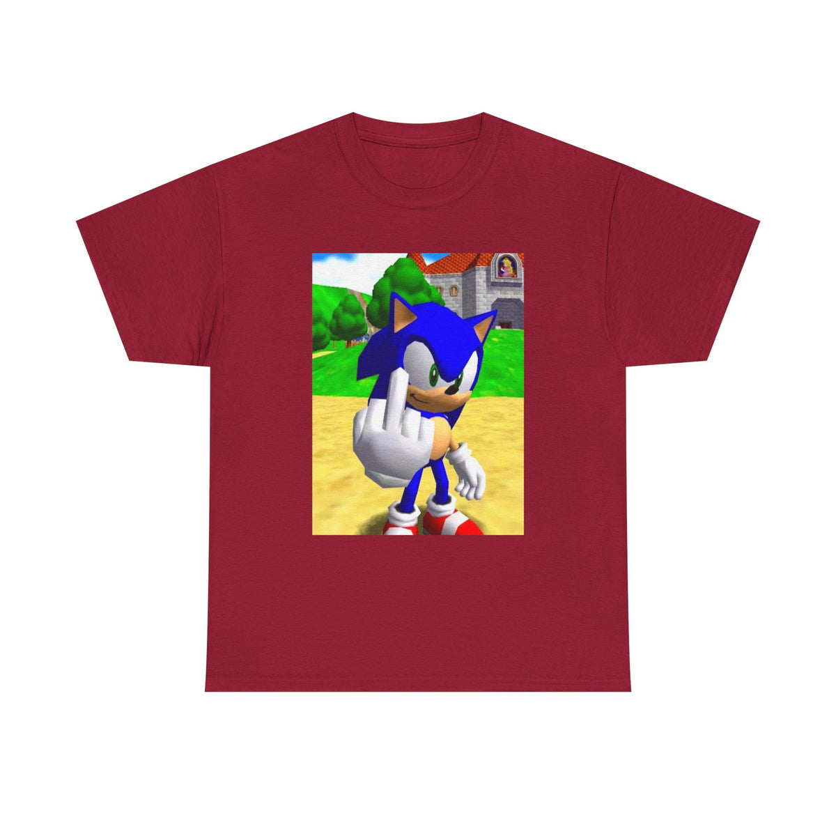 Sonic Flipping The Bird Tee
