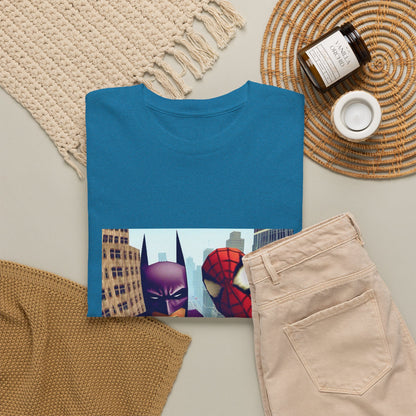 Batman Smoking, Spidey With Stacks Tee