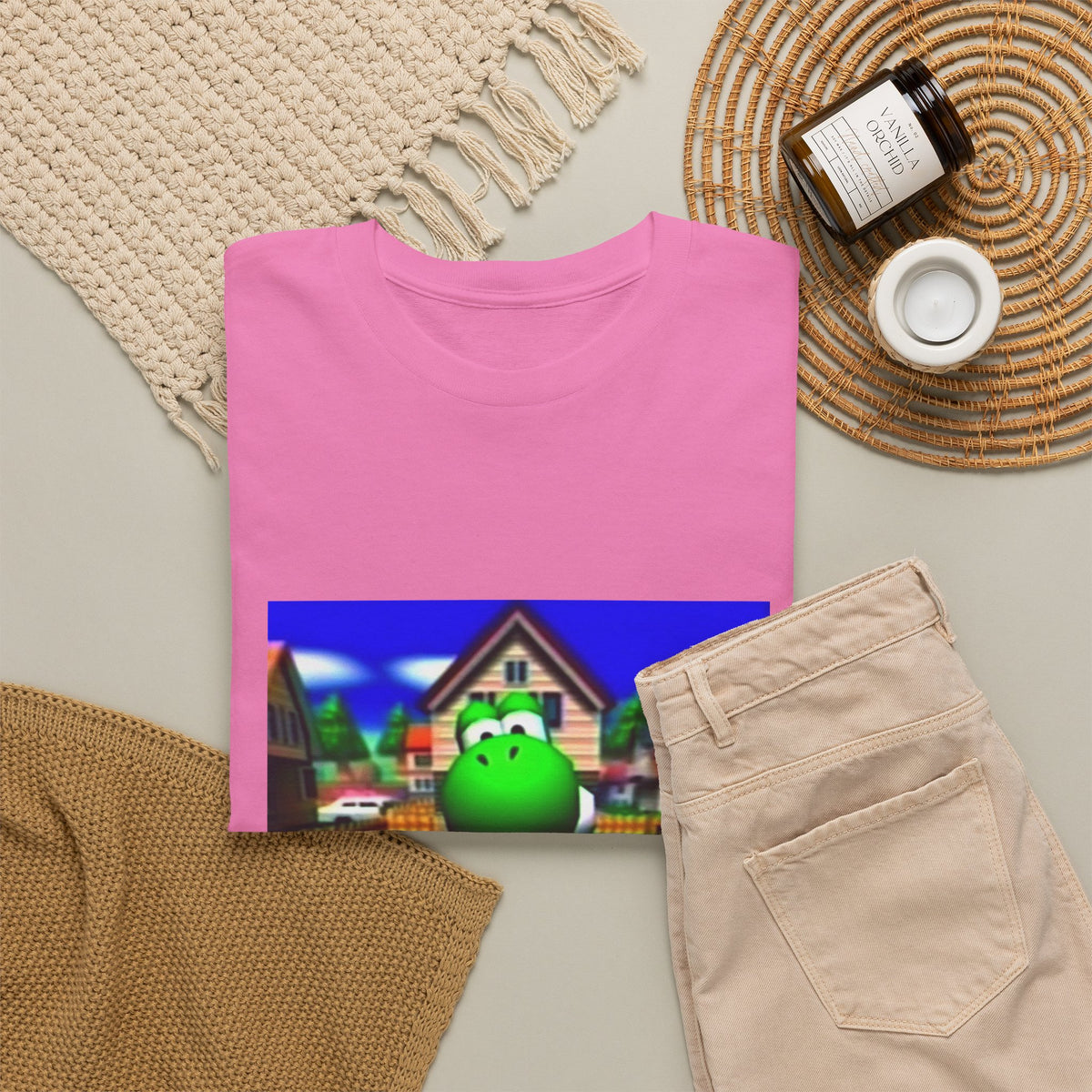 Yoshi Giving The Finger In Neighborhood Tee