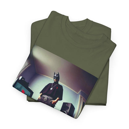 Batman Chillin' With Playstation and Speakers