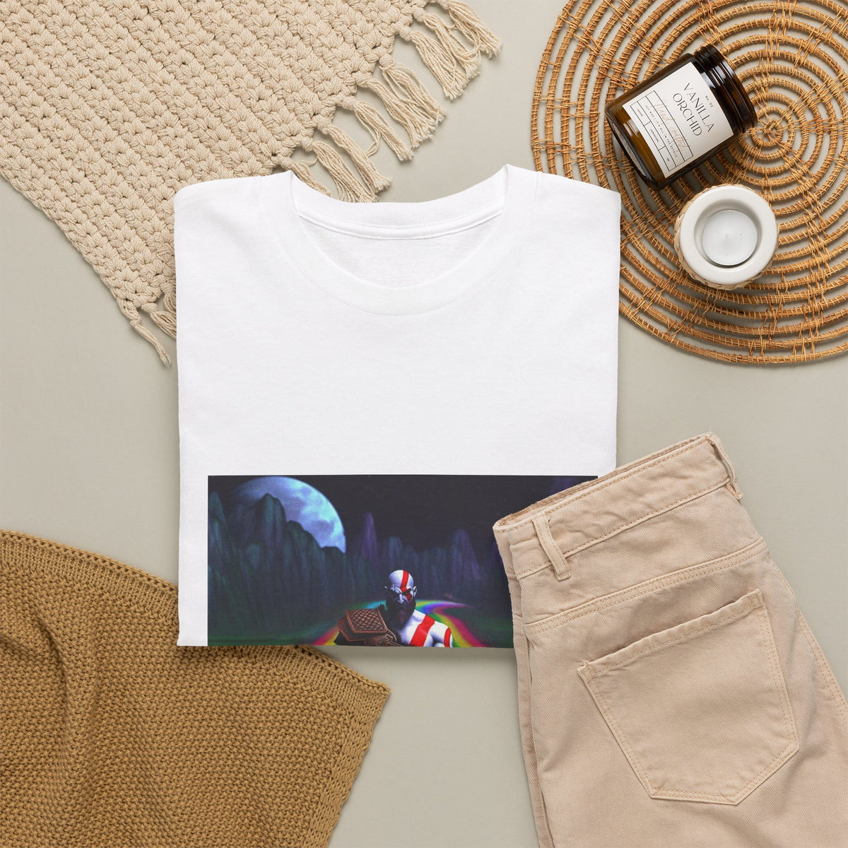Kratos Drifting The Rainbow Road Tee