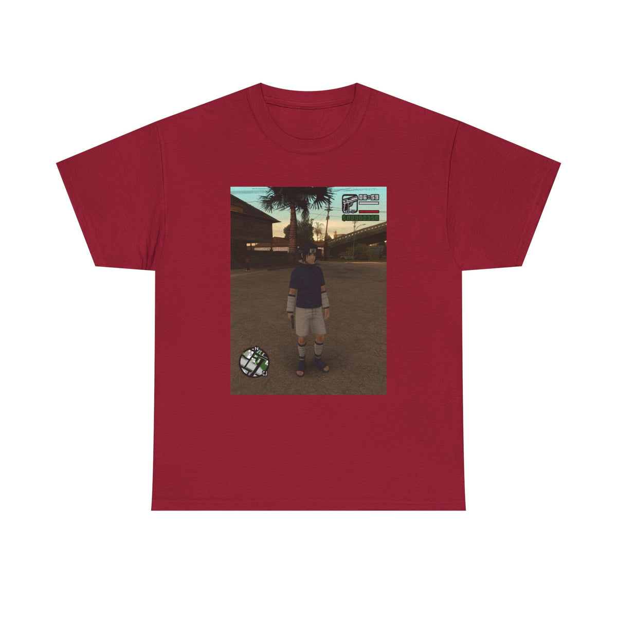 Sasuke Uchiha In San Andreas Streetwear Tee