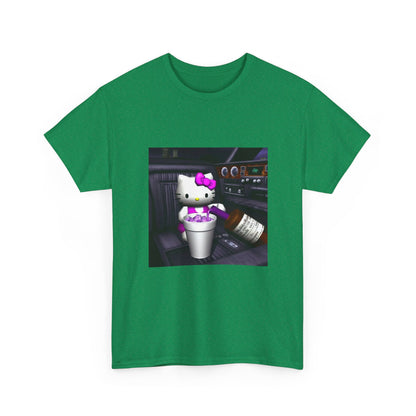 Kitty Pouring Purple Drank In Car Tee