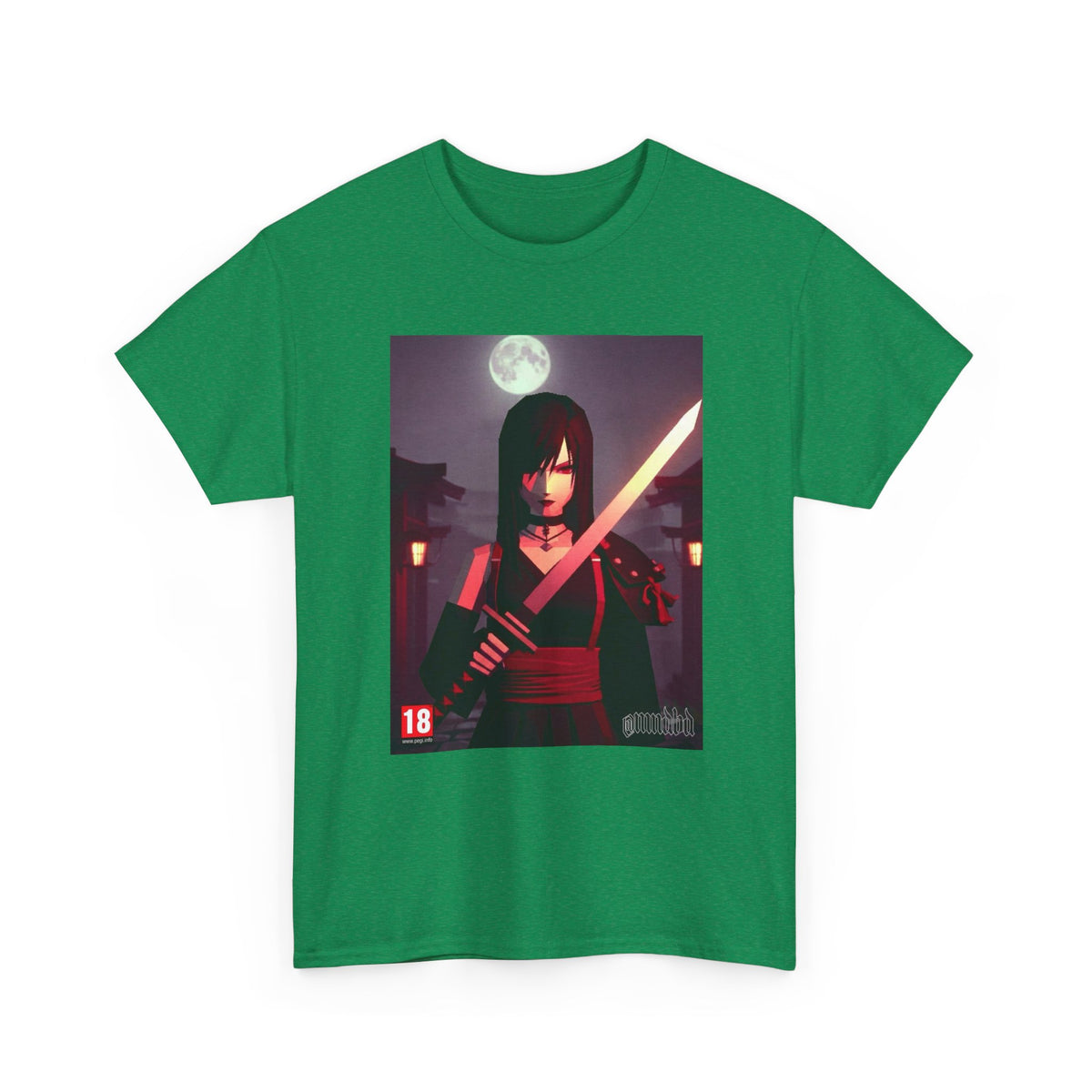 Samurai Warrior With Glowing Katana Tee