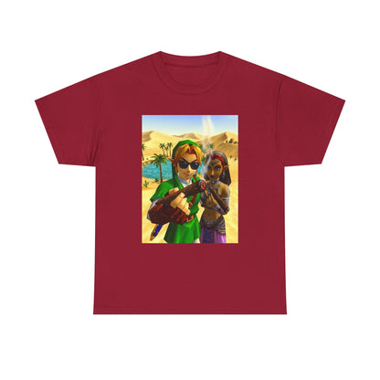 Link And Nabooru Smoking In Desert Tee