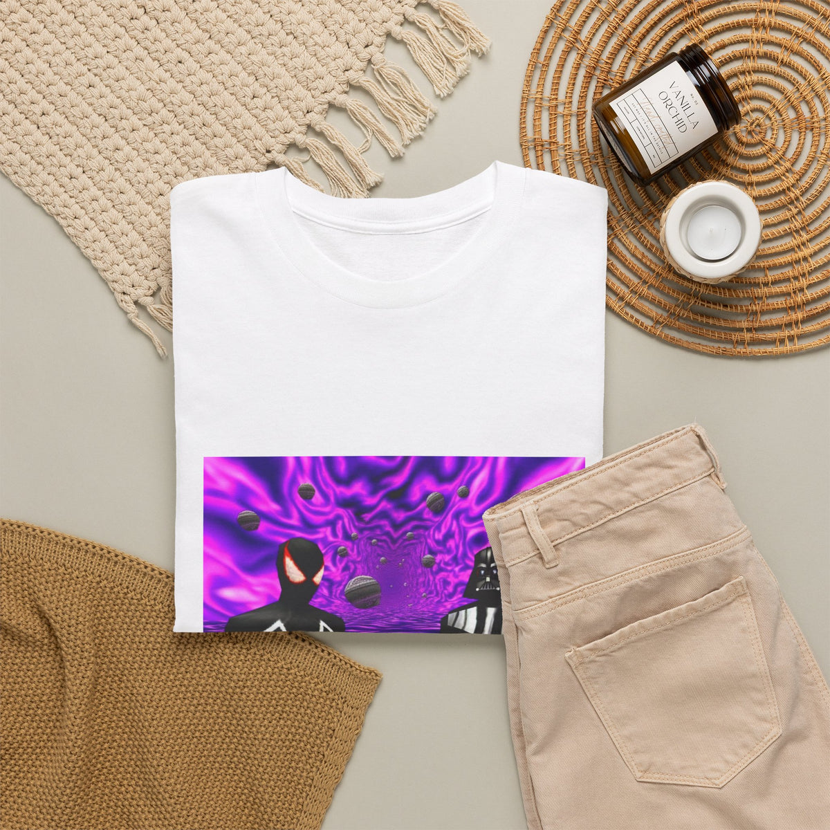 Spider-Man, Darth Vader, And Purple Drank Tee