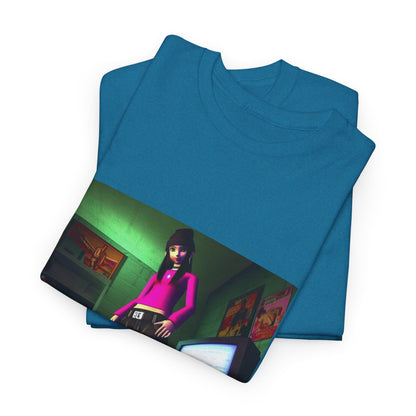 Y2K Vibe Girl In Her Room Tee