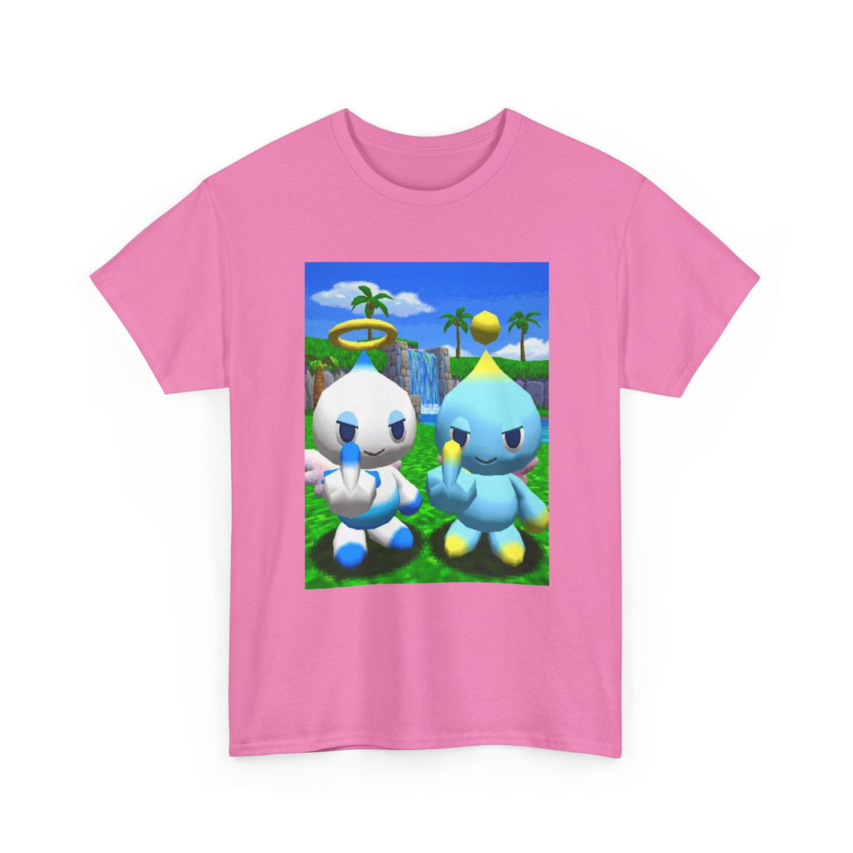 Chao Flipping Off In Paradise Tee