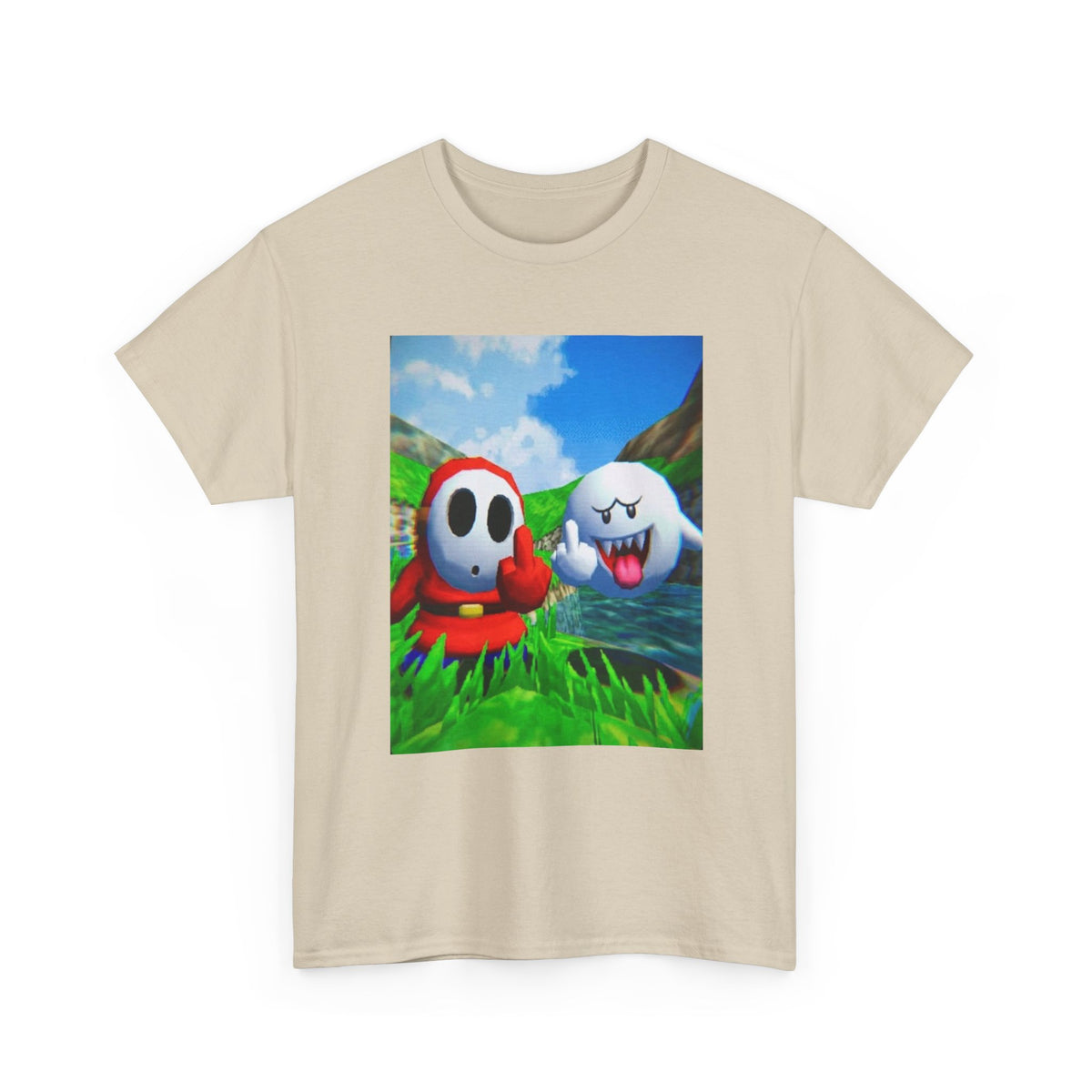 Shy Guy And Boo Flipping Off Tee