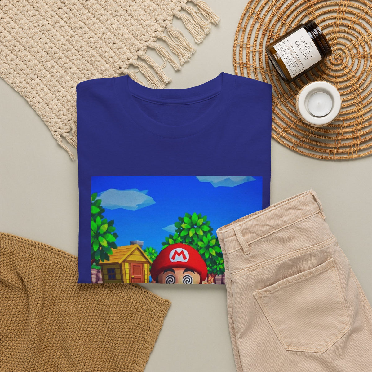 Mushroom-Tripping Mario Flips The Bird Tee