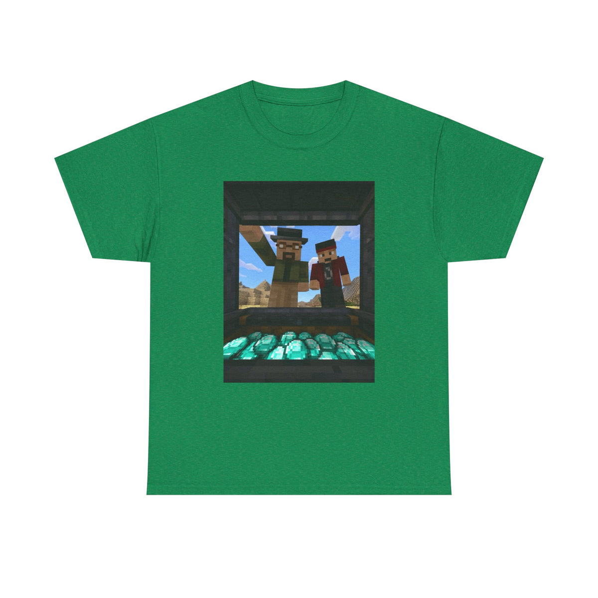 Pixelated Duo With Precious Gems