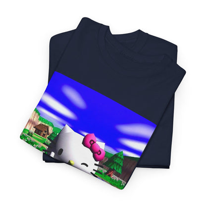 Winking Kitty Flipping The Bird Tee