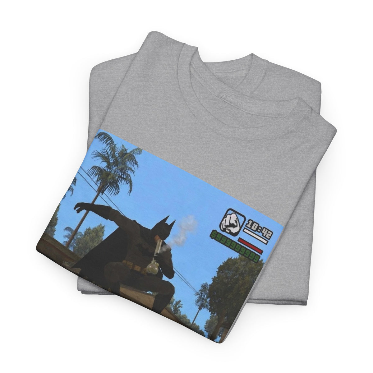 Batman Smoking Bong Skateboard Stunt Tee