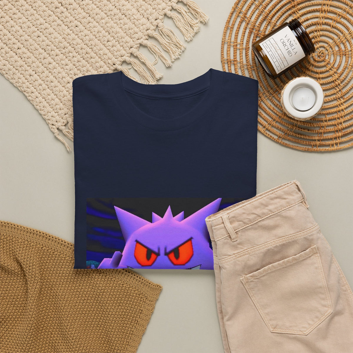 Gengar Flipping The Bird Halloween Tee