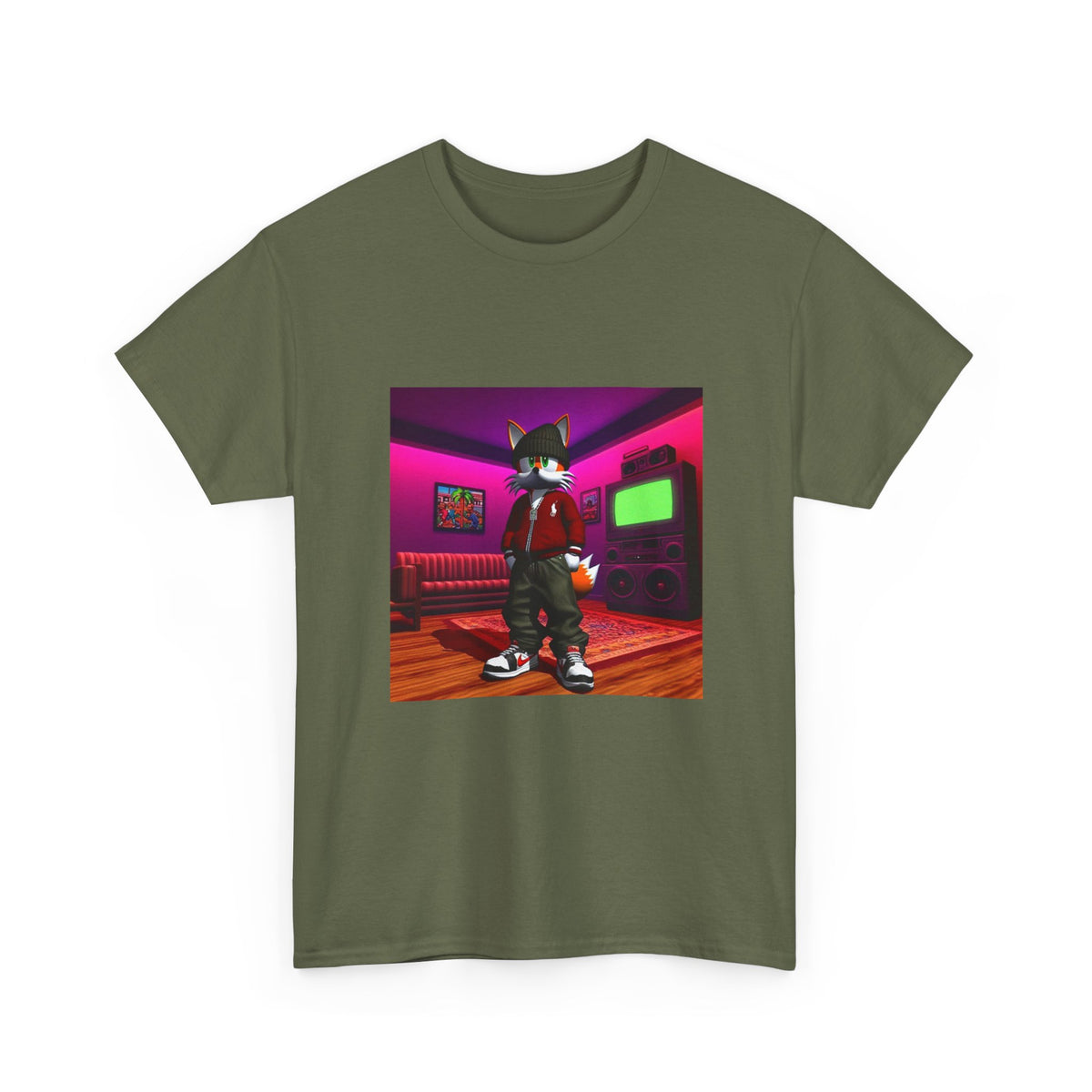Swagged-Out Fox In Retro Chill Pad