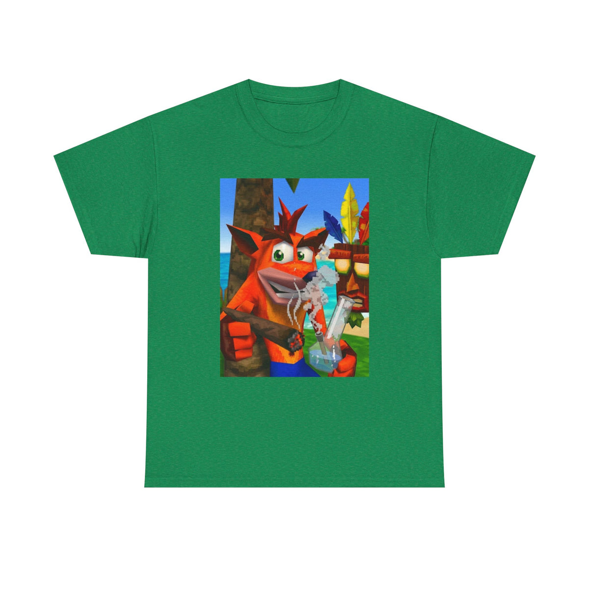 Crash Bandicoot Taking A Hit Tee