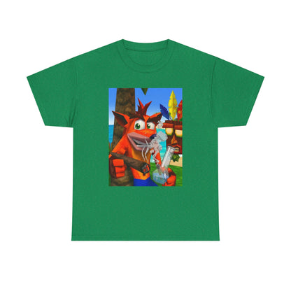 Crash Bandicoot Taking A Hit Tee