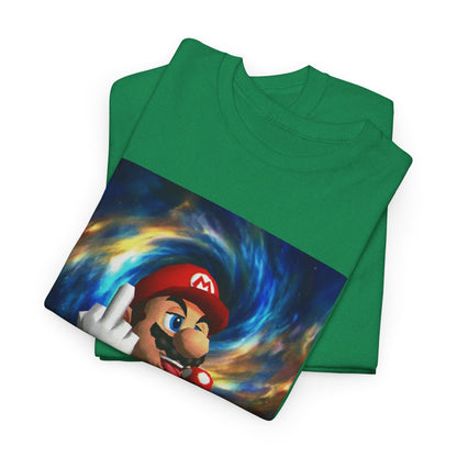 Mario Showing Middle Finger With Mushroom