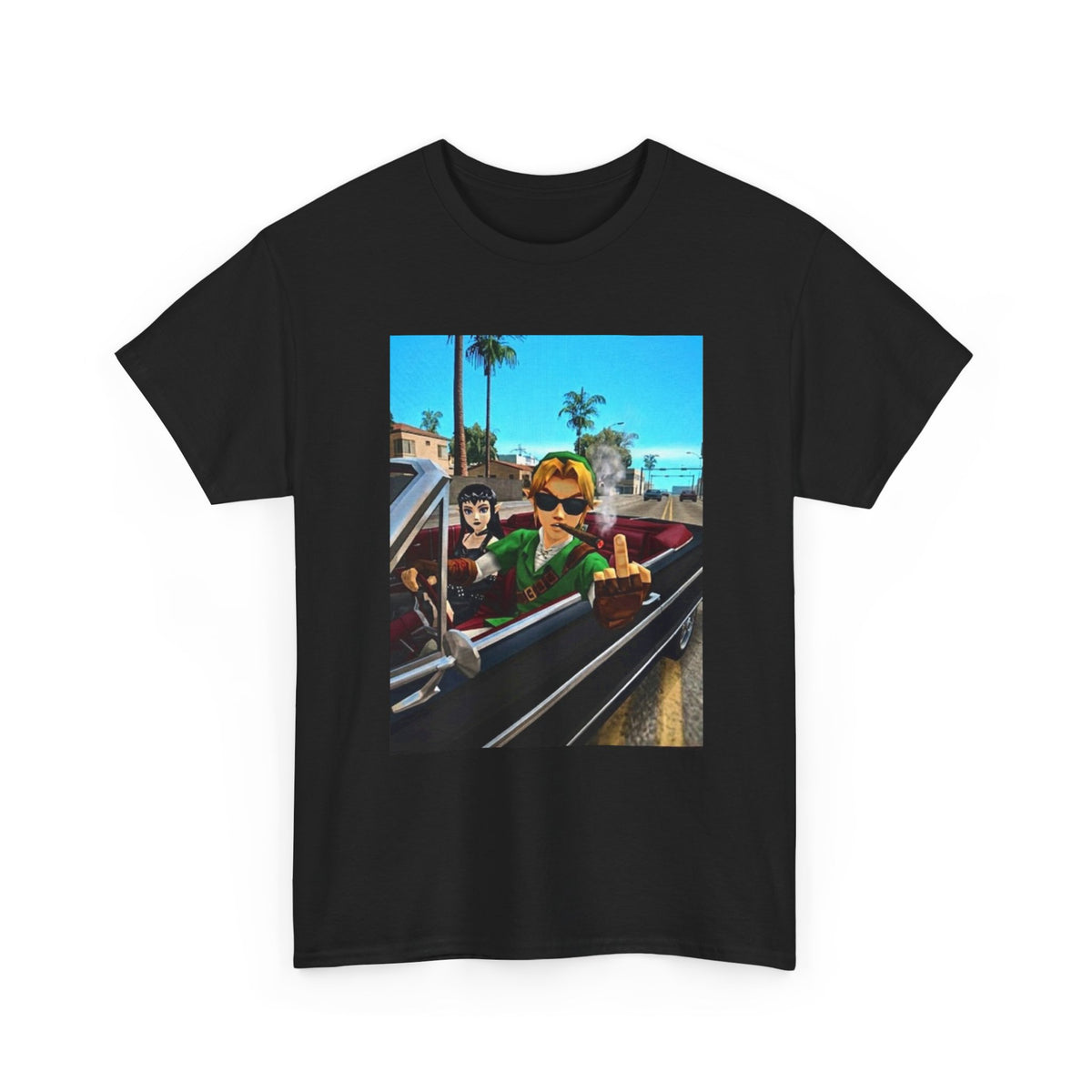 Gamer Legend Cruisin' And Flippin' The Bird Tee