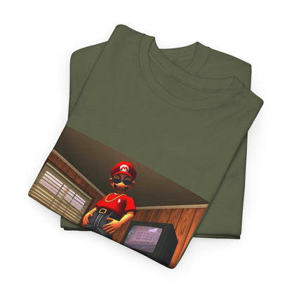 Gangster Mario Chillin' In The Crib Tee
