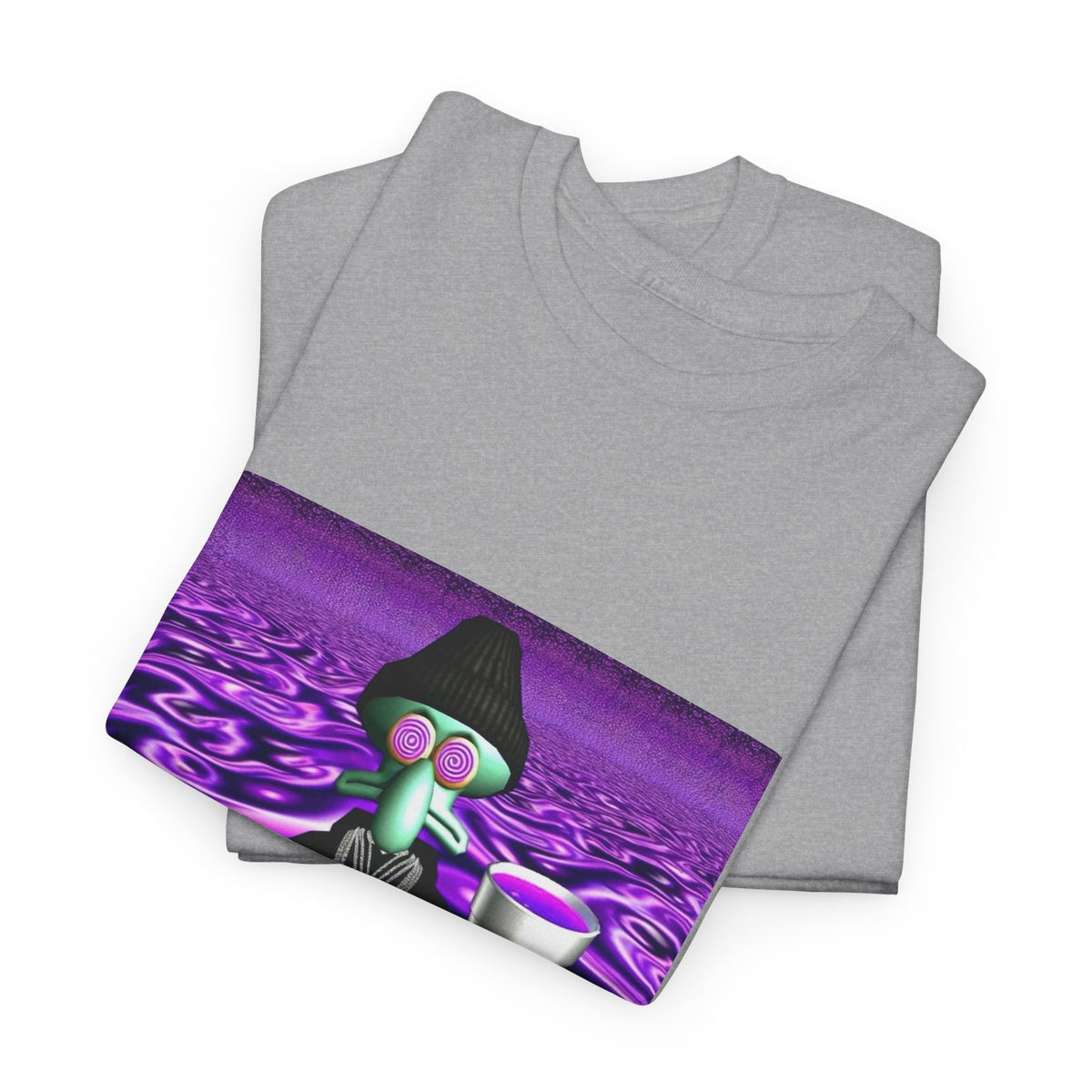 Squidward Sipping Lean In A Purple Haze