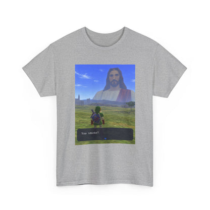 Link Meets Jesus, The Ultimate Question Tee