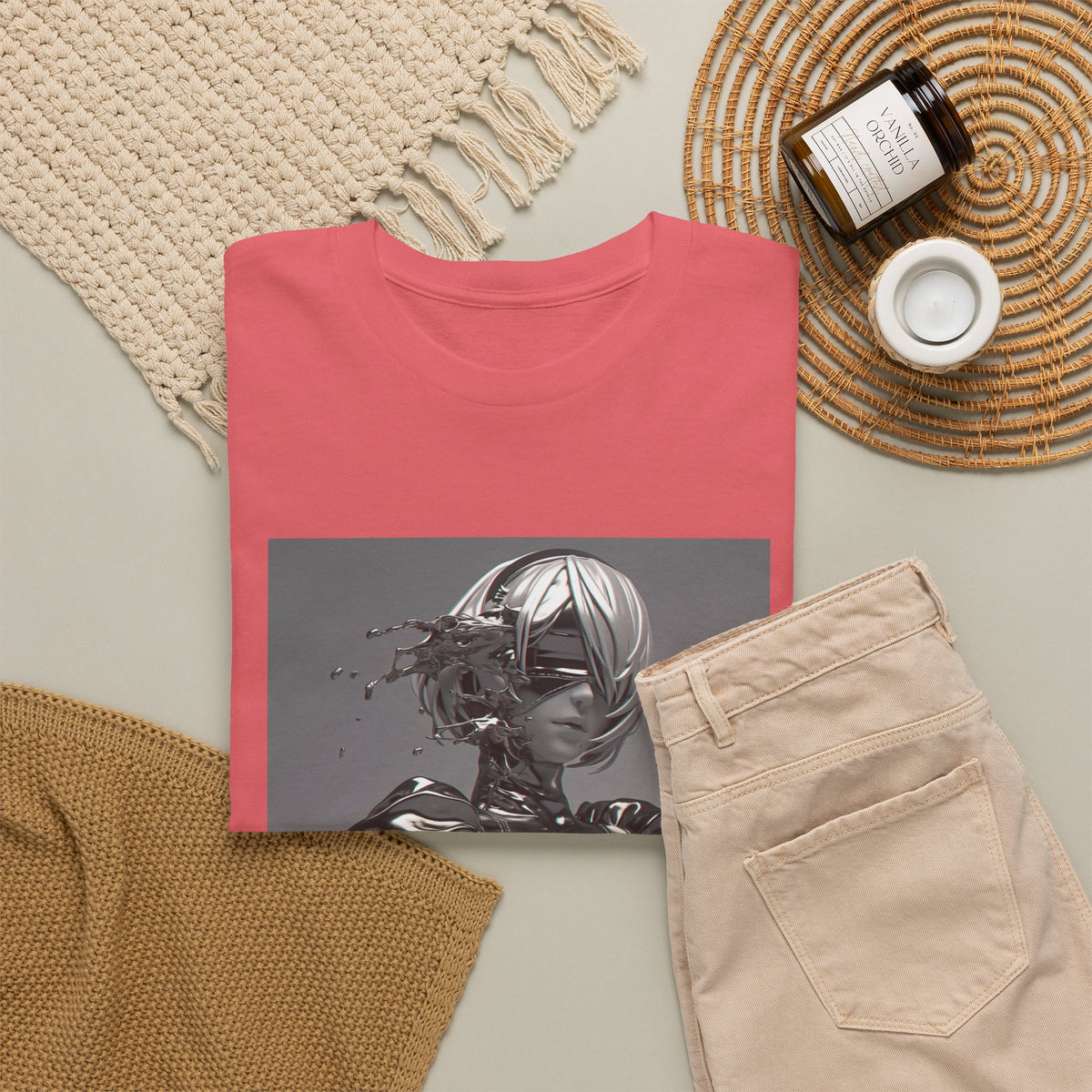Liquid Chrome Abstract Tee