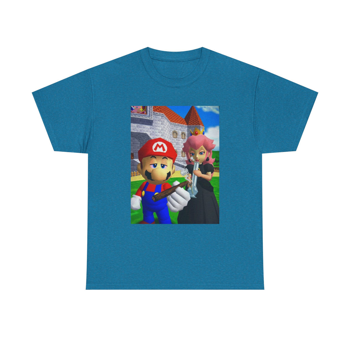 Mario And Peach Chilling At The Castle