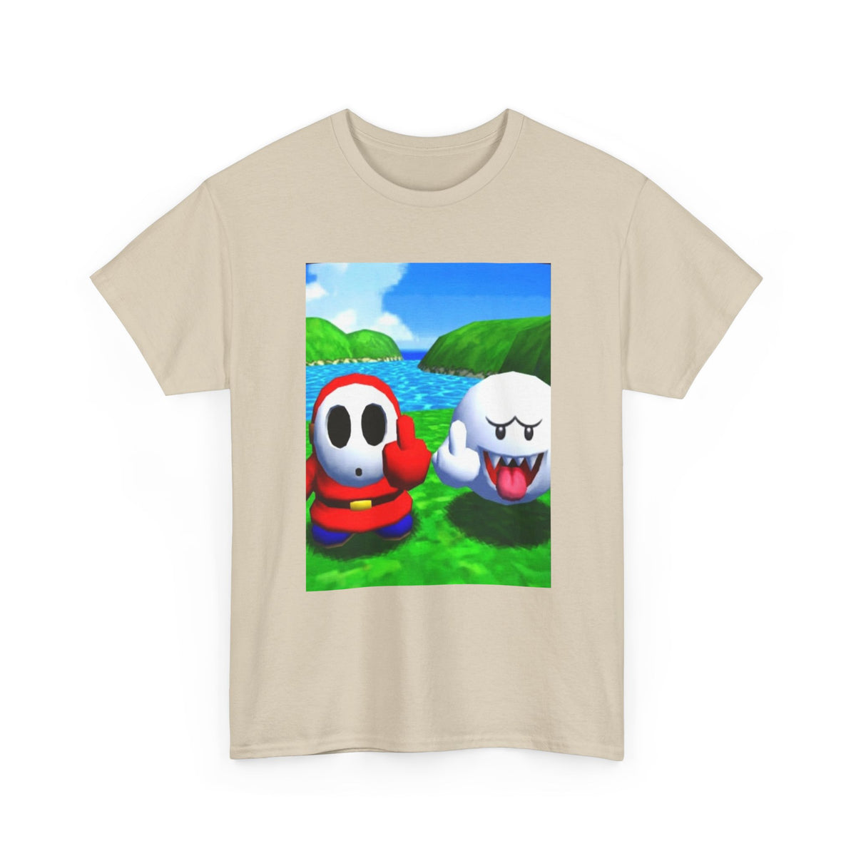 Shy Guy And Boo Middle Fingers Tee