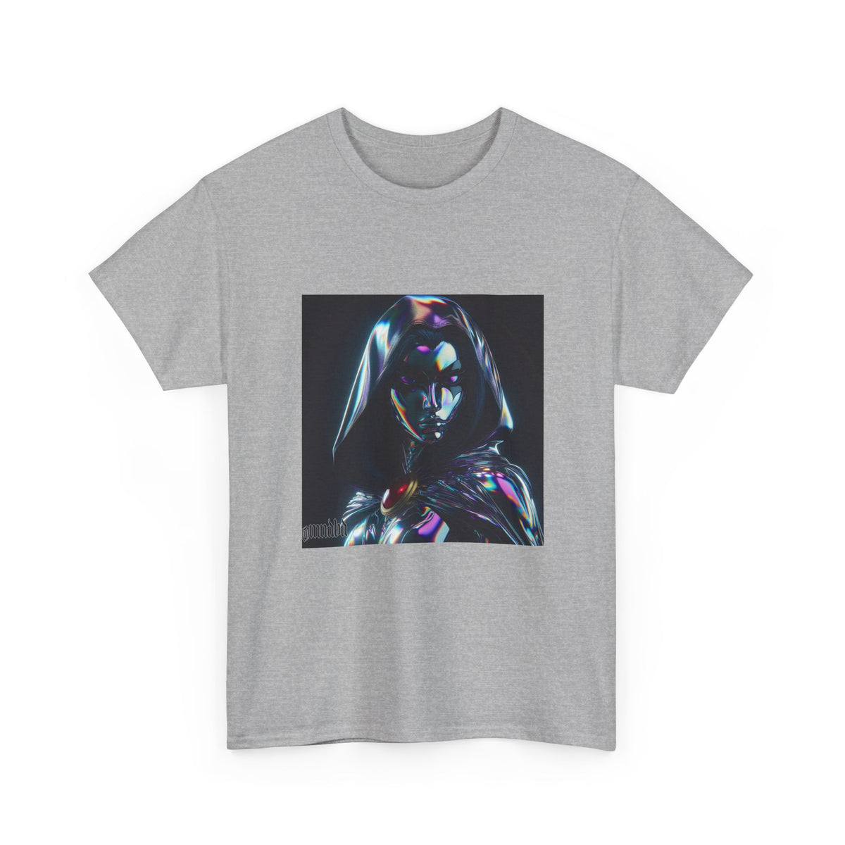Holographic Raven Sorceress Shimmers Mysteriously