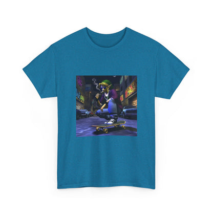 Skater Link Smoking In Gritty Alley Tee