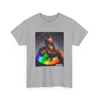 Batman Giving Finger Over Rainbow City