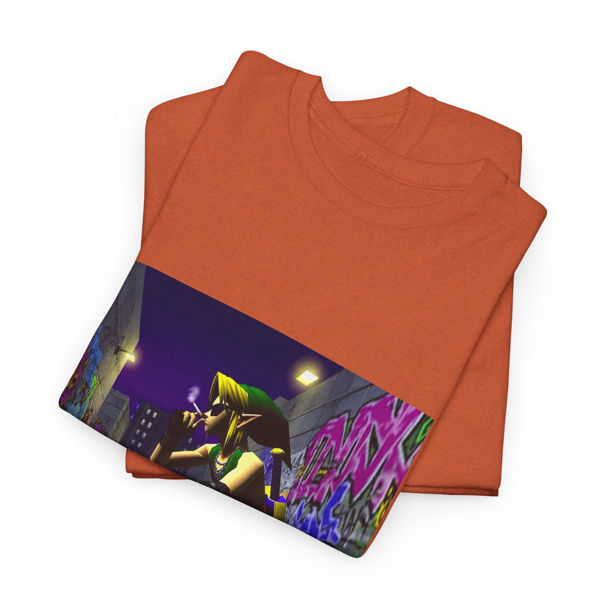 Edgy Link Smoking In Alley Tee