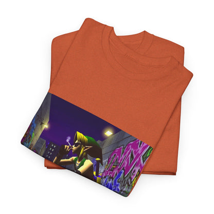 Edgy Link Smoking In Alley Tee