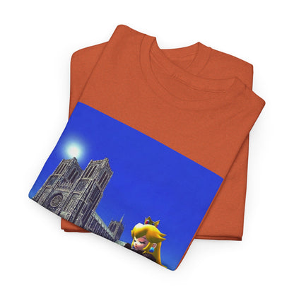 Gothic Princess Peach Praying At Notre Dame