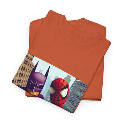 Batman Smoking, Spidey With Stacks Tee