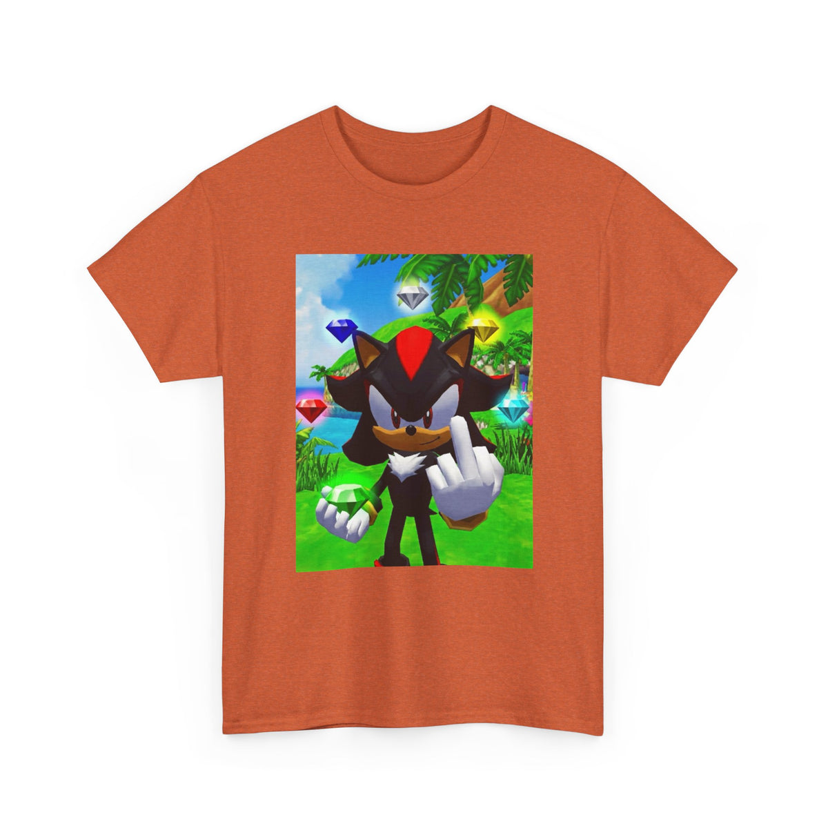 Shadow The Hedgehog Flipping The Bird Tee