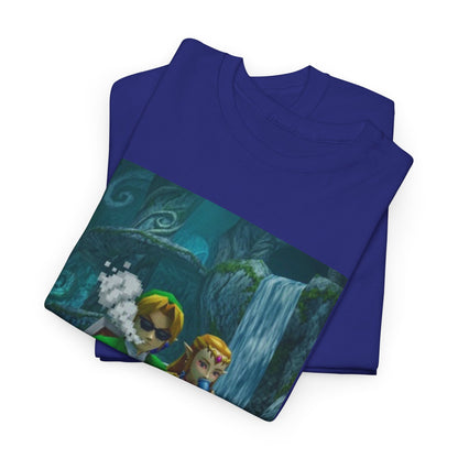 Link And Zelda Chilling In Hyrule