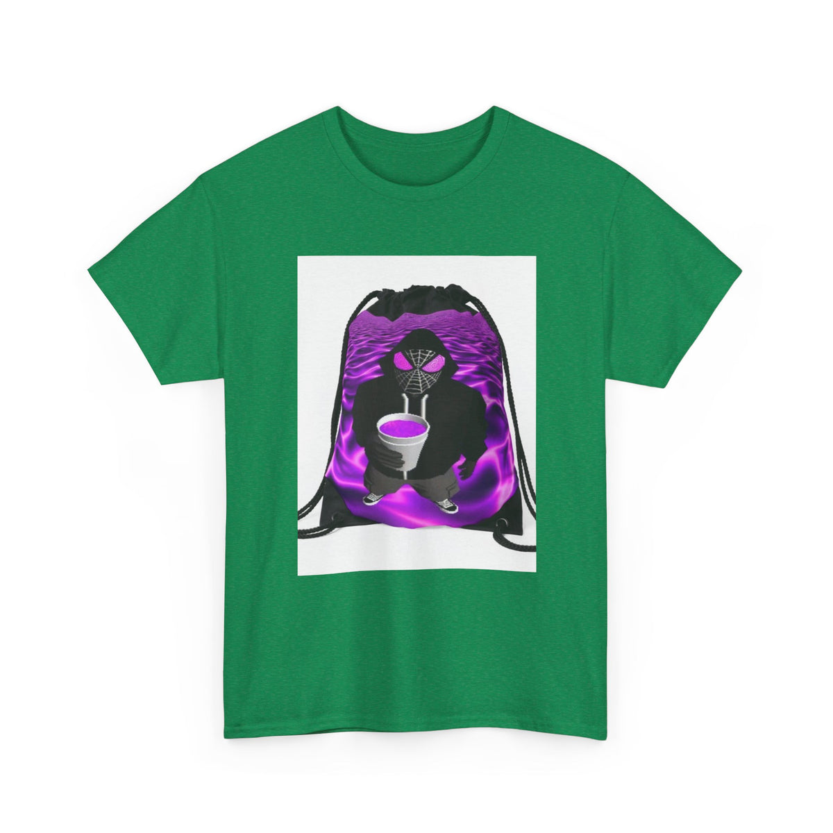 Spider-Hoodie Character Sipping Purple Drank Tee