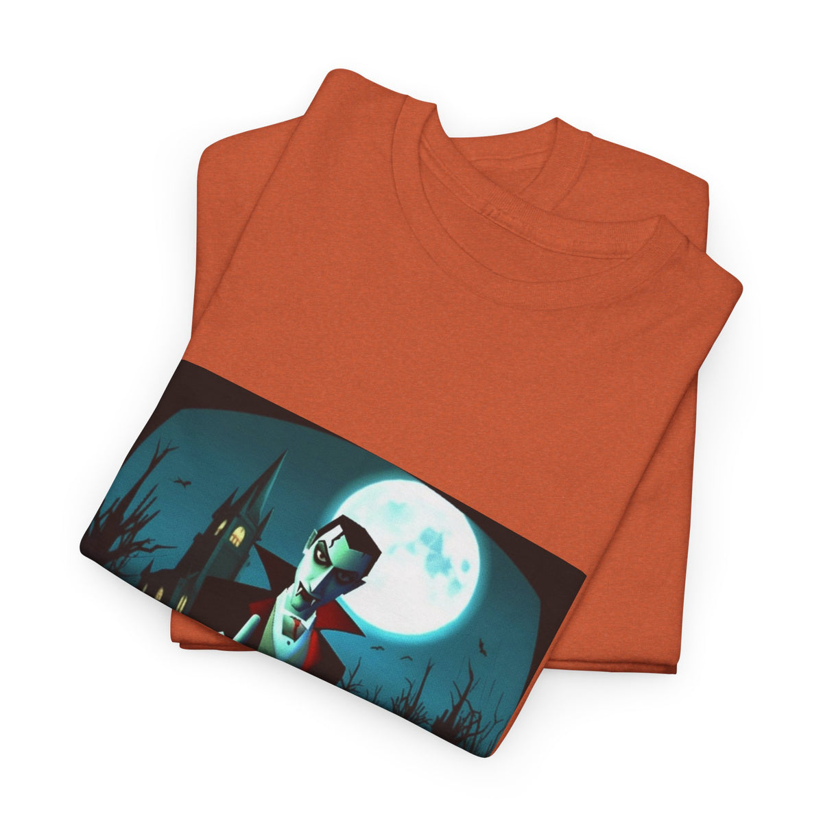 Vampire Giving The Finger In Cemetery Tee