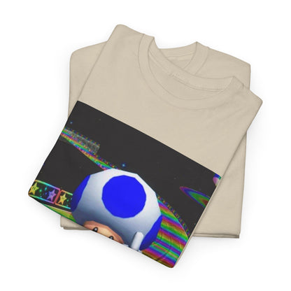 Blue Toad Flipping Off On Rainbow Road Tee