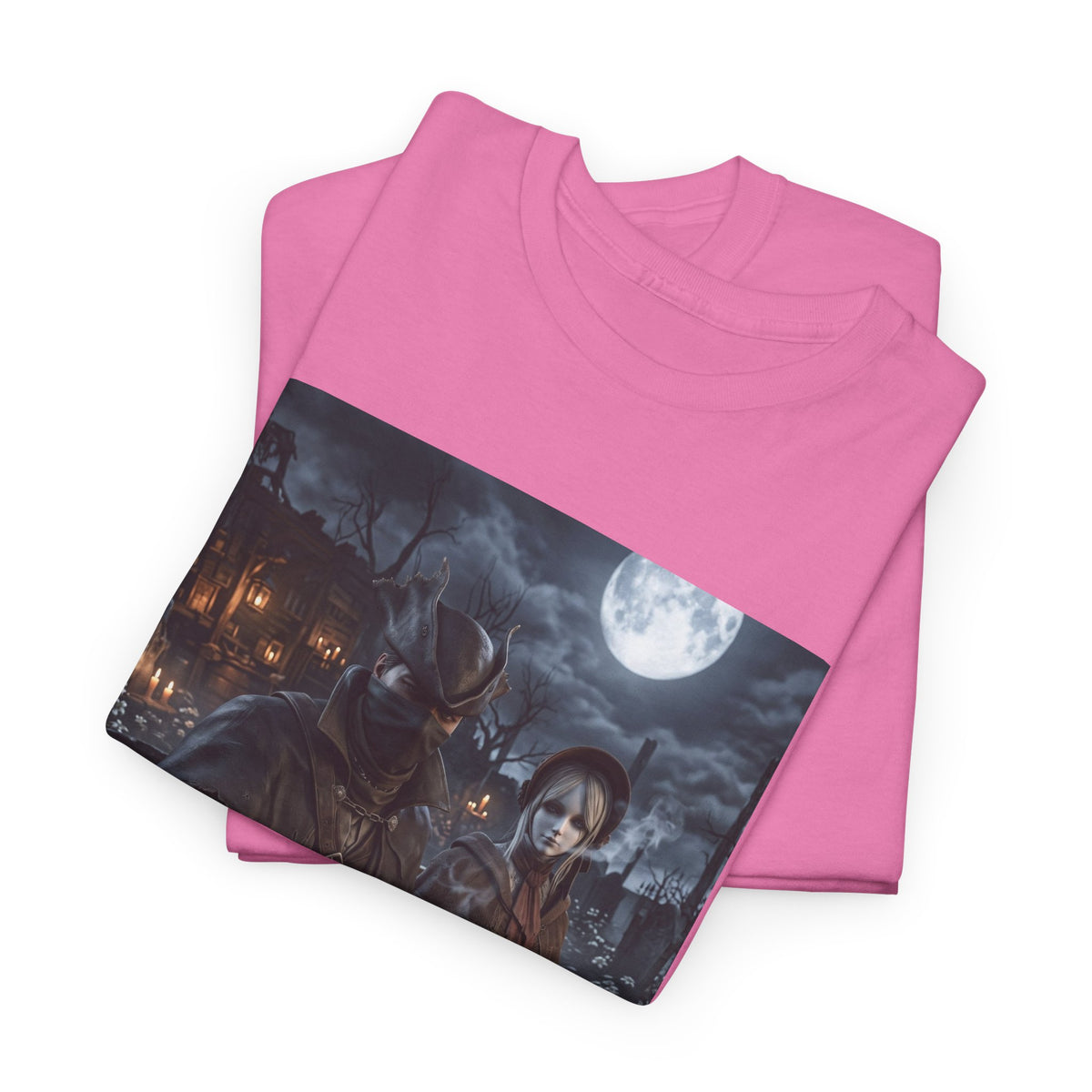 Hunters Smoking Under Moonlight