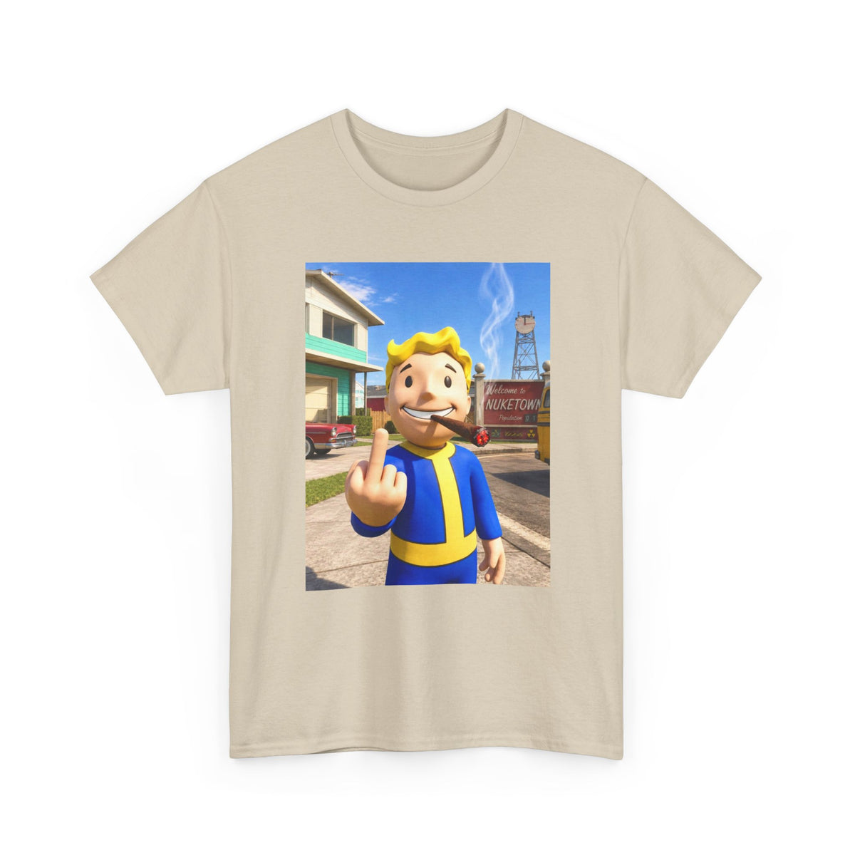 Vault Boy Smoking Blunt In Nuketown
