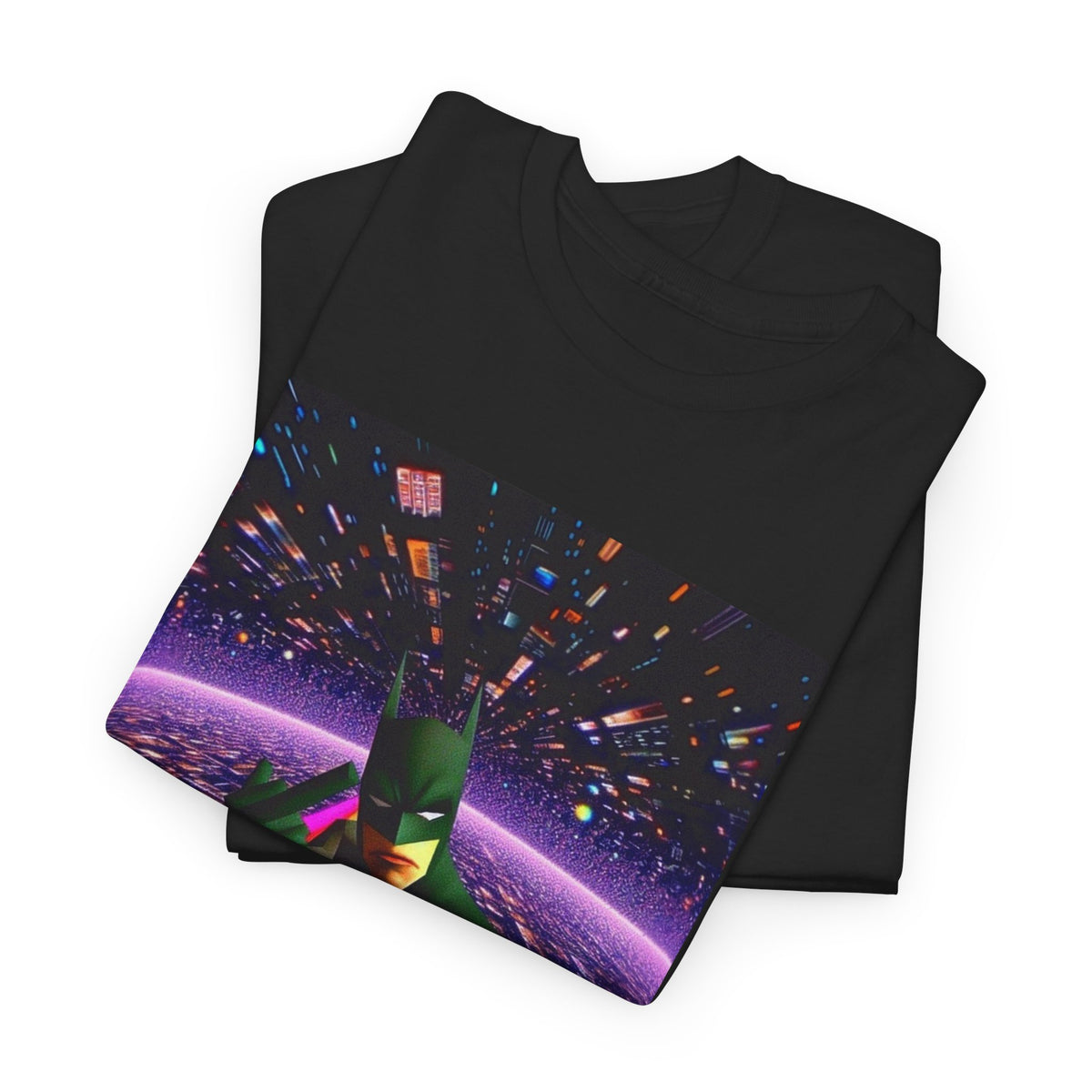 Batman Flips Off Reality On Psychedelic Tee
