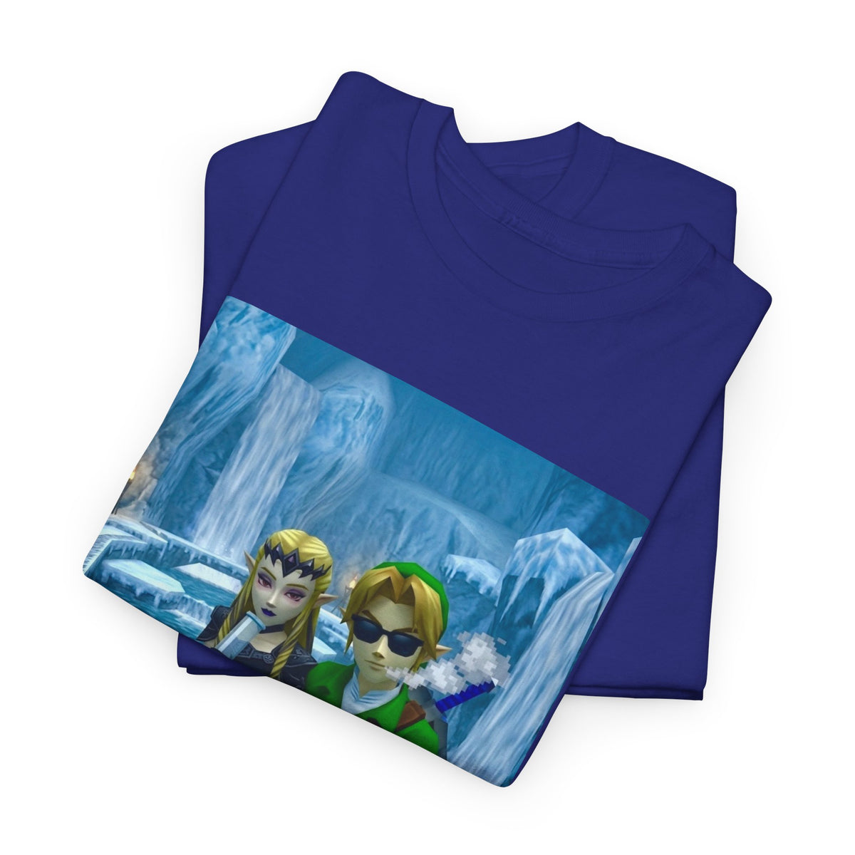 Link And Dark Zelda Chilling In Zora's Domain