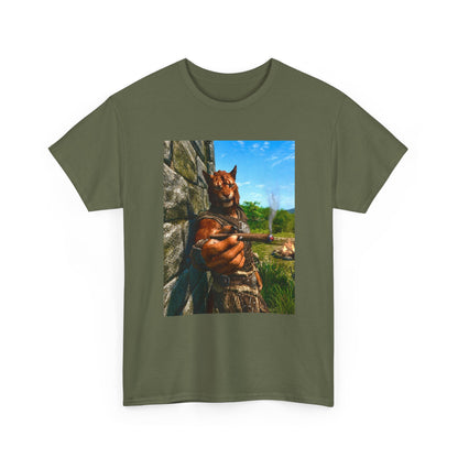 Khajiit Offering Smokin' Cigar Tee