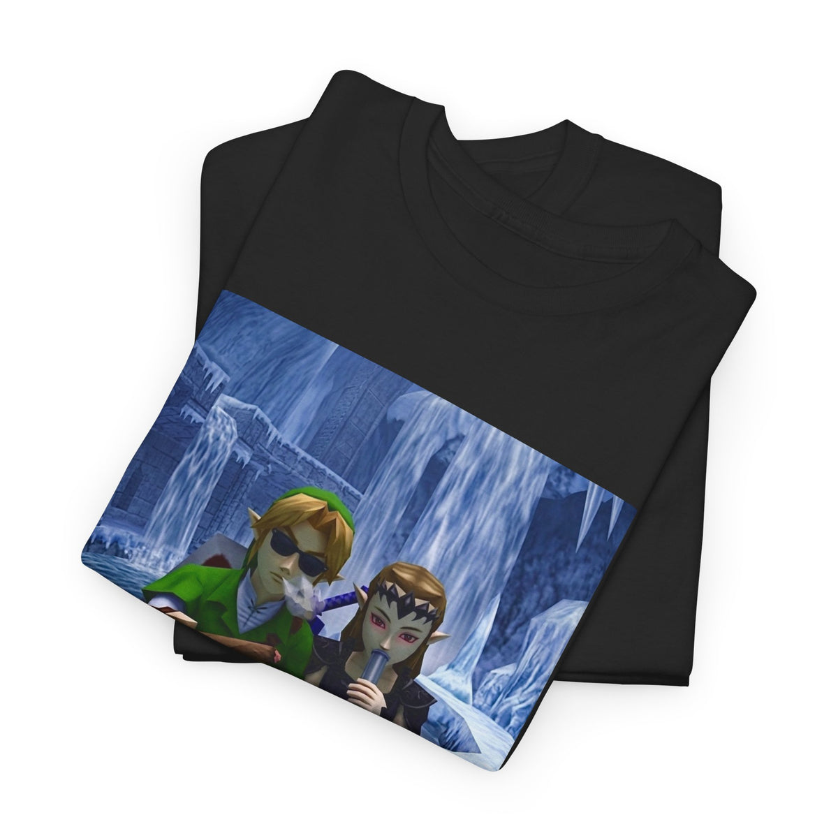 Link And Zelda Chilling In Ice Palace