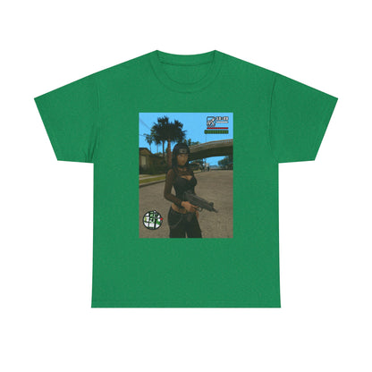 Anime Assassin Girl Holding Gun Tee
