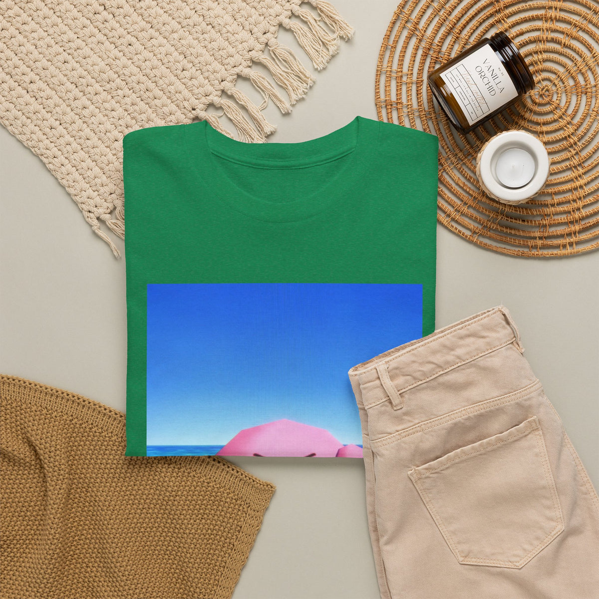 Kirby Flipping The Bird Beach Tee